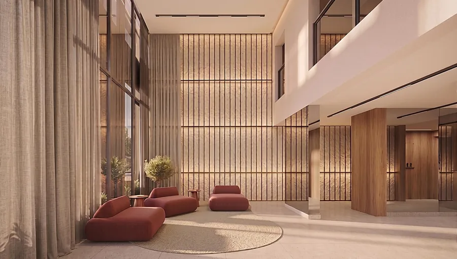 Lobby de acesso residencial